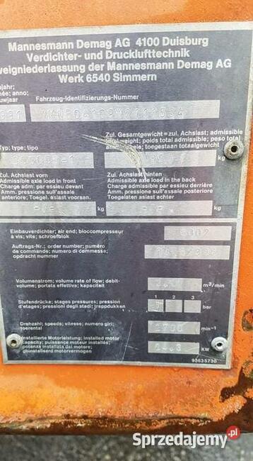 Kompresor śrubowy Mannesmann Demag AG 4100, 3m3