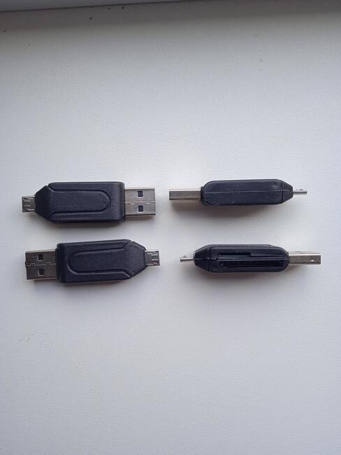 Nowe Czytniki Kart microsd i Sd USB 2 w 1 OTG black!!