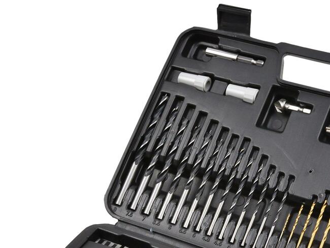 Nowe Zestawy osprzętu wiertła bity 110el. geko