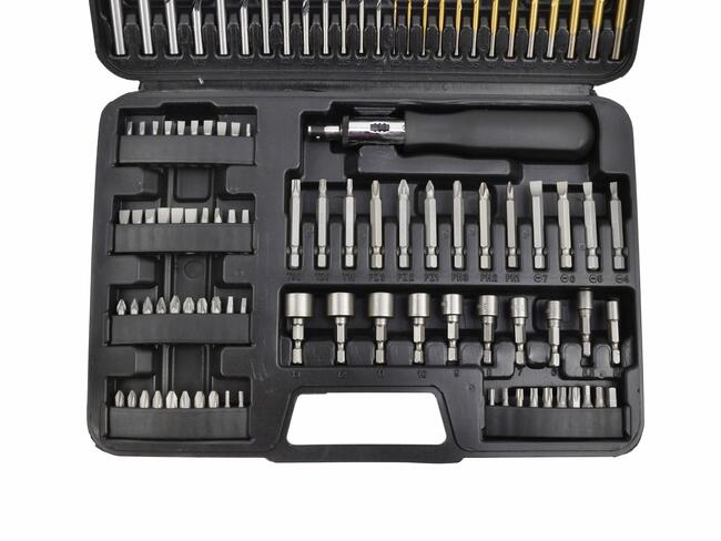 Nowe Zestawy osprzętu wiertła bity 110el. geko