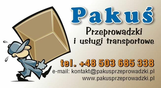 PAKUŚ Przeprowadzki/ Transport/ Opróżnianie mieszkań i domów