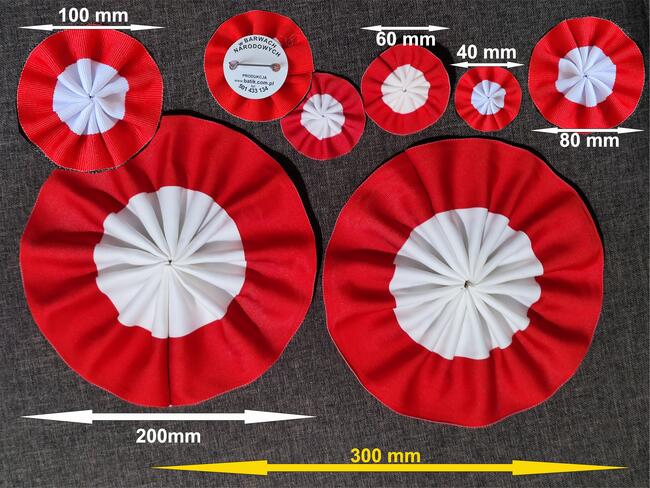 Kotylion narodowy, rozeta, kokarda