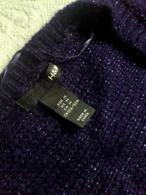 Moherowe, fioletowe bolerko z metaliczną nitką:)