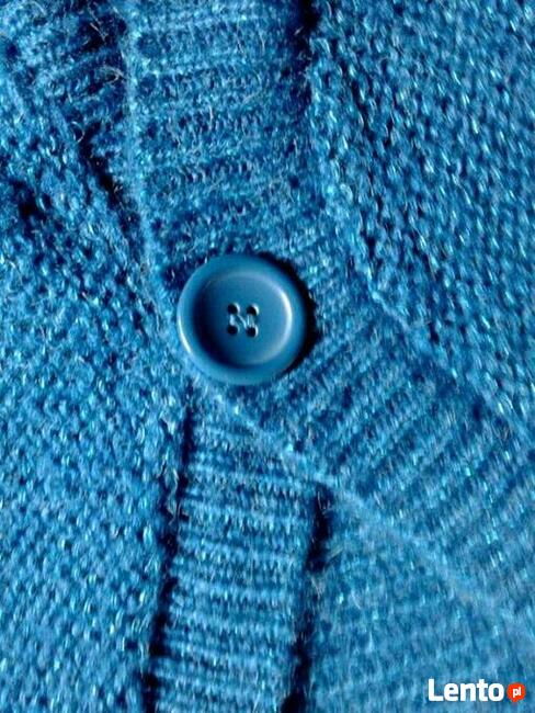 Moherowe, malachitowe bolerko z metaliczną nitką:)