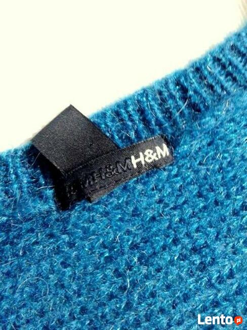 Moherowe, malachitowe bolerko z metaliczną nitką:)