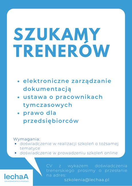 trener szkolenia online