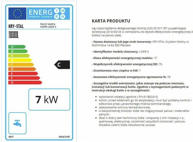 Kocioł piec kotły podajnik EKOGROSZEK 7kW OD RĘKI! 5klasa