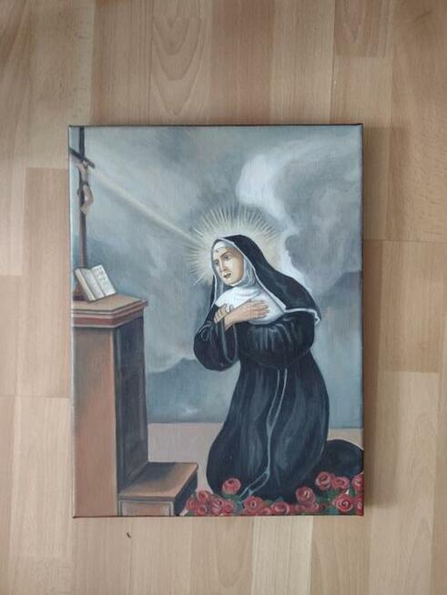 Maluje obrazy na zlecenie