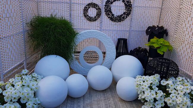 Kule ogrodowe ozdobne betonowe