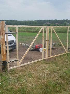 Ogrodzenia budowlane płot tymczasowy siatka leśna