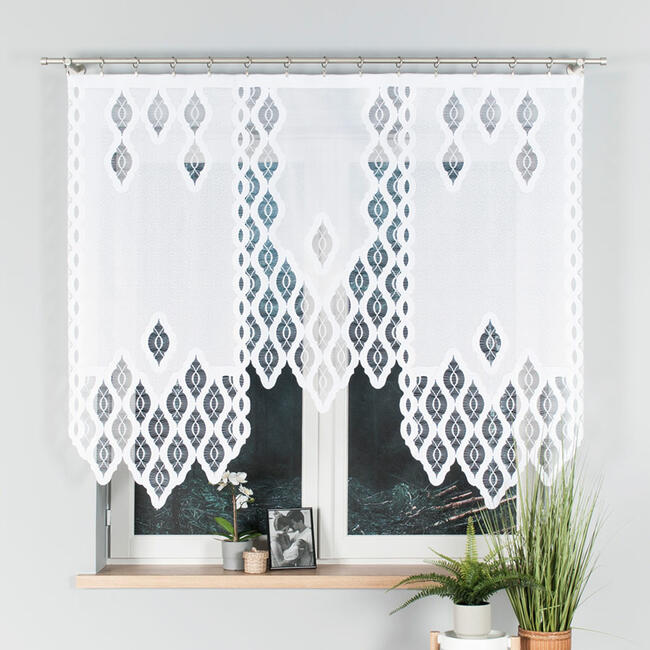 Firany z koronką, firana z gipiurą, szycie firan, woal kresz