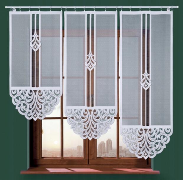 Firany z koronką, firana z gipiurą, szycie firan, woal kresz