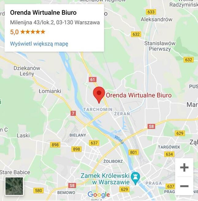 Wirtualne Biuro Warszawa Białołęka - siedziba firmy