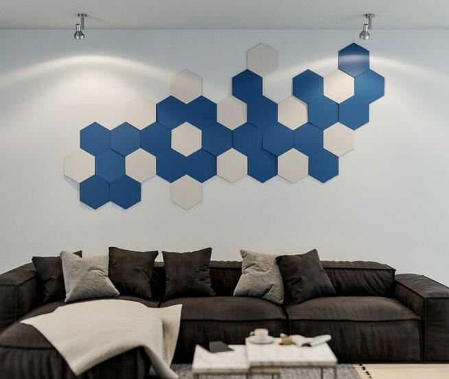 Panel ścienny 3D Hexagon Slope- wymiary 33x28,6cm