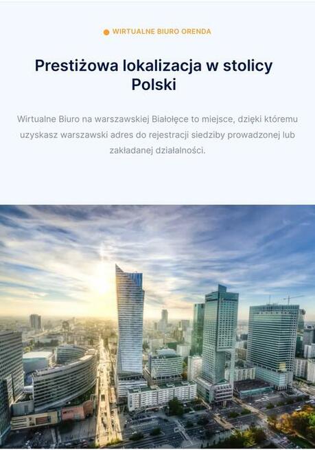 Wirtualne Biuro Warszawa Białołęka - siedziba firmy