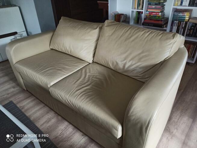 sofa skórzana dwuosobowa rozkładana