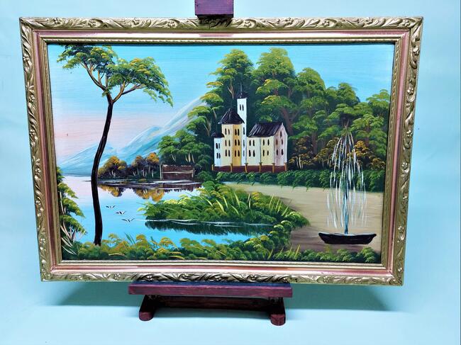 Sprzedam Okazały Austriacki Obraz Olejny lata 20-te /30-te