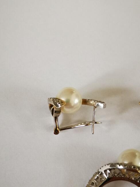 BRYLANTY zestaw złoty pierścionek oraz kolczyki z brylantami