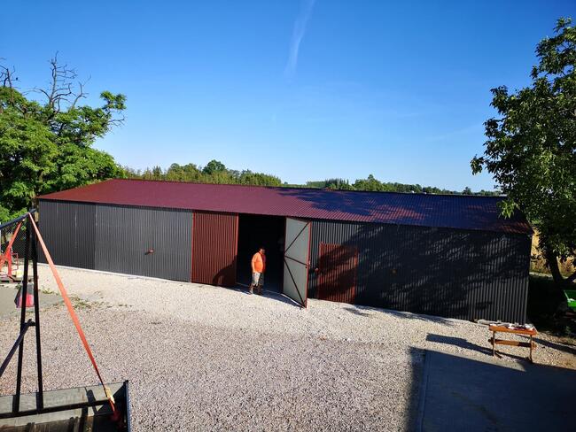 Hala blaszana produkcyjna magazyn blaszak garaż 8x20 m