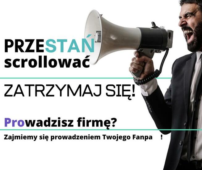 Prowadzenie profilu Fanpage, reklama firmy na Facebooku,