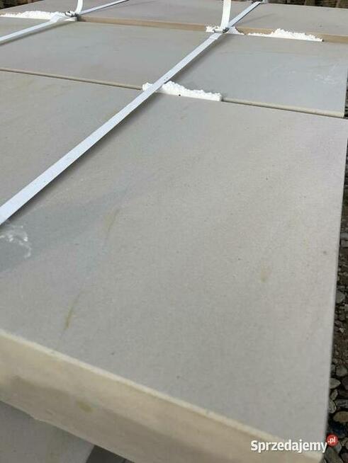 Biały Piaskowiec Płyty Cięte na Wymiar Czapki Ogrodzeniowe