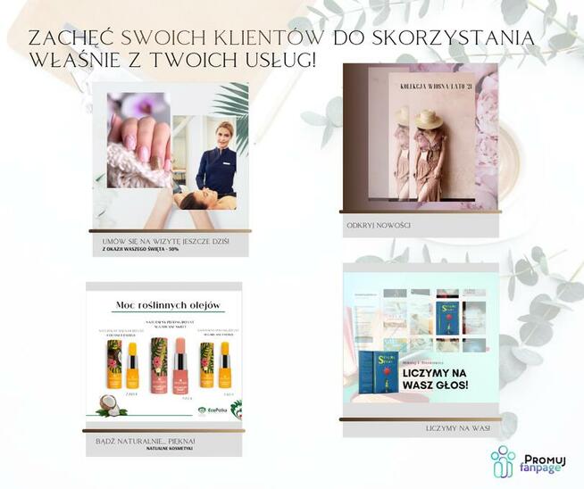 Prowadzenie profilu Fanpage, reklama firmy na Facebooku,