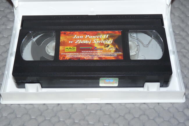 Jan Paweł 2 w Ziemi Świętej - kaseta VHS Pal, stan idealny
