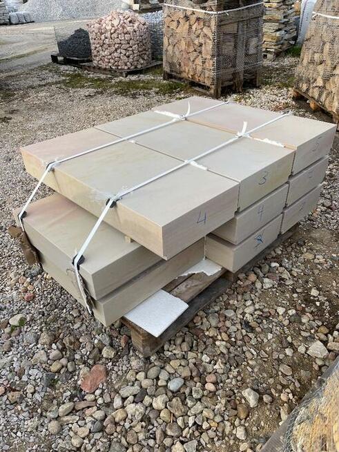 SCHODY Z PIASKOWCA Płyty Parapety Biały Żółty Wołomin