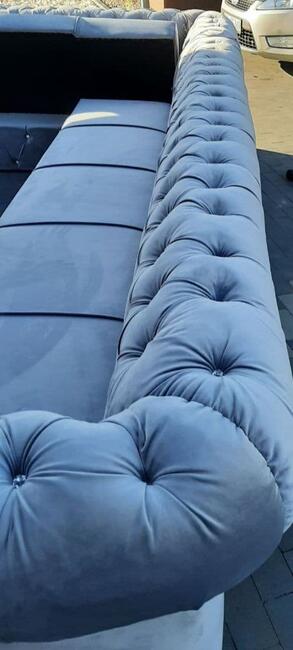 Naroznik chesterfield głeboko pikowany glamour