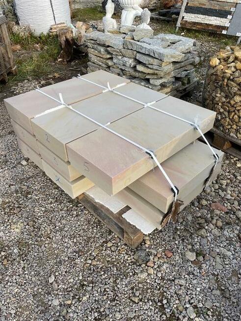 SCHODY Z PIASKOWCA Płyty Parapety Biały Żółty Wołomin