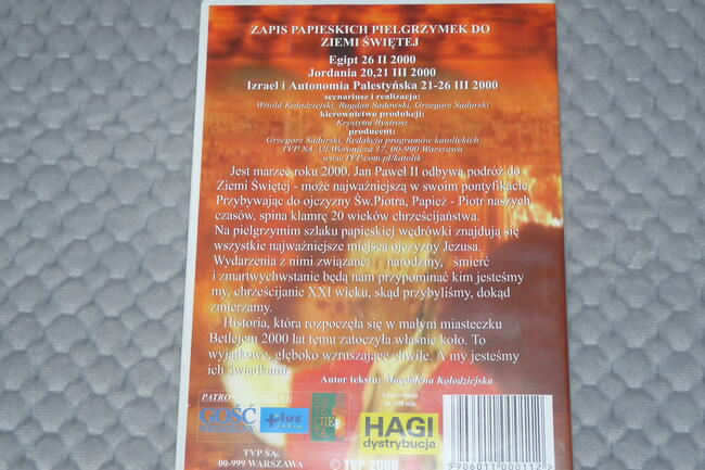 Jan Paweł 2 w Ziemi Świętej - kaseta VHS Pal, stan idealny