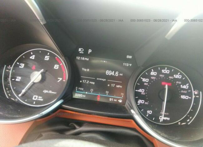 Alfa Romeo Giulia 2019, 2.0L, TI SPORT, po kradzieży