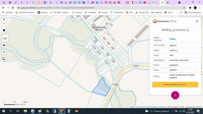 Działka rekreacyjna 0,37ha z linią brzegową i starodrzewiem