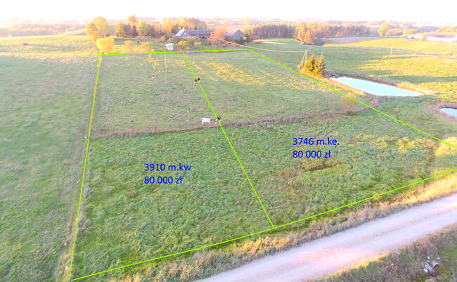 Działki w pobliżu jeziora Szelment, Leszczewo gm Jeleniewo