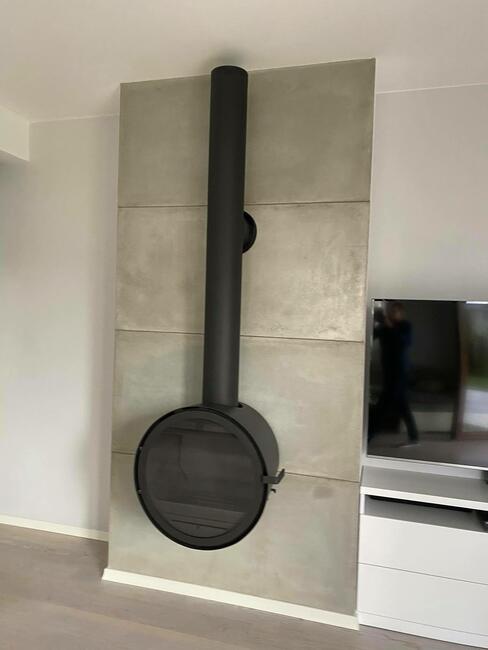 ROCAL D7 Ekskluzywny piec kominek wiszący, kominek stojący