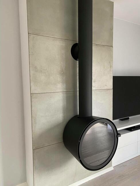 ROCAL D7 Ekskluzywny piec kominek wiszący, kominek stojący