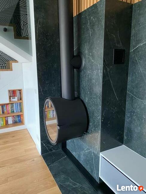 ROCAL D7 Ekskluzywny piec kominek wiszący, kominek stojący