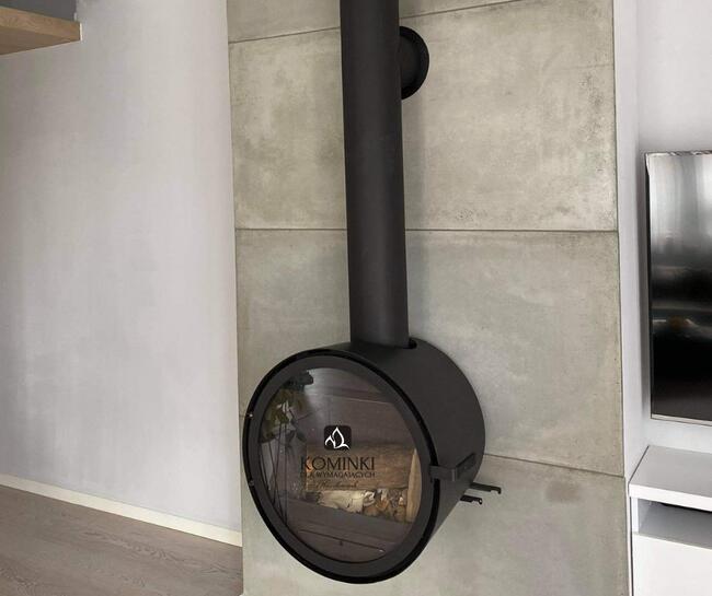 ROCAL D7 Ekskluzywny piec kominek wiszący, kominek stojący