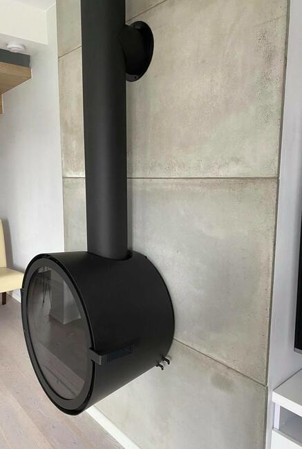 ROCAL D7 Ekskluzywny piec kominek wiszący, kominek stojący