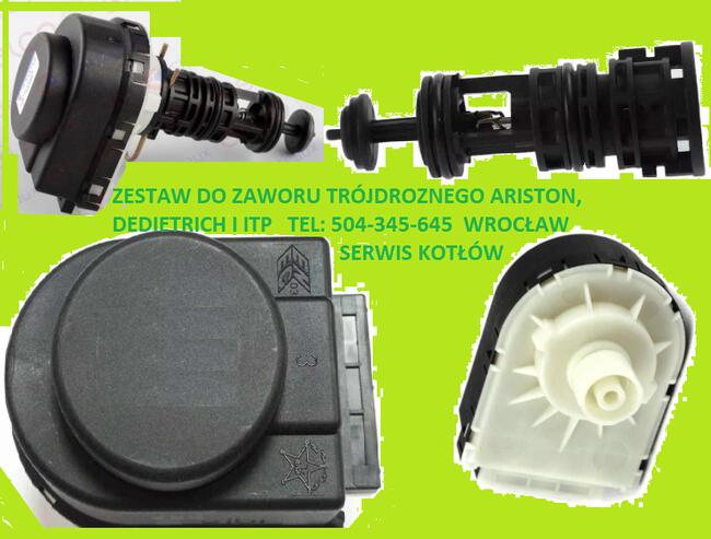 Zestaw naprawczy zaworu 3dr z siłownikiem kotła CLAS GENUS