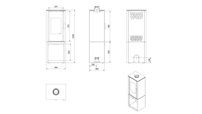 NOWOŚĆ!!! Piec obrotowy, koza stalowa KRATKI.PL ENYO/FLAT/01