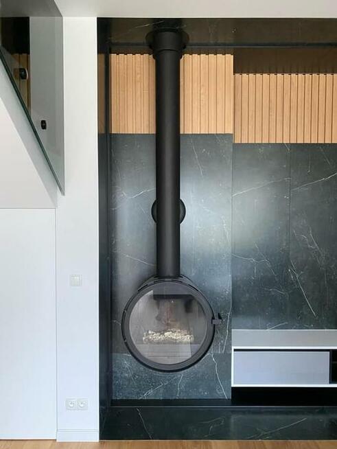 ROCAL D7 Ekskluzywny piec kominek wiszący, kominek stojący