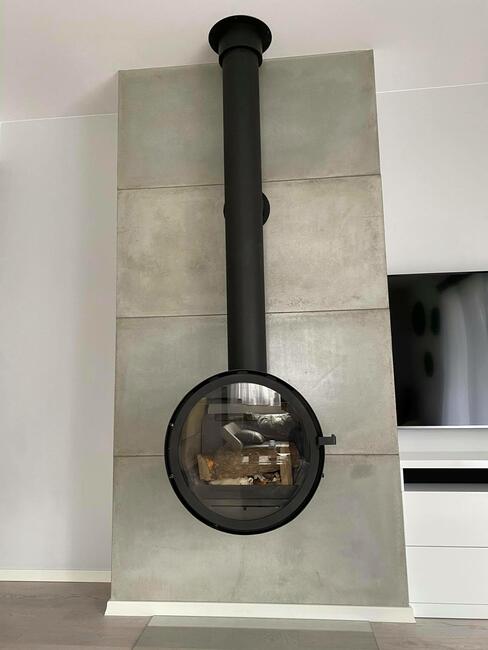 ROCAL D7 Ekskluzywny piec kominek wiszący, kominek stojący