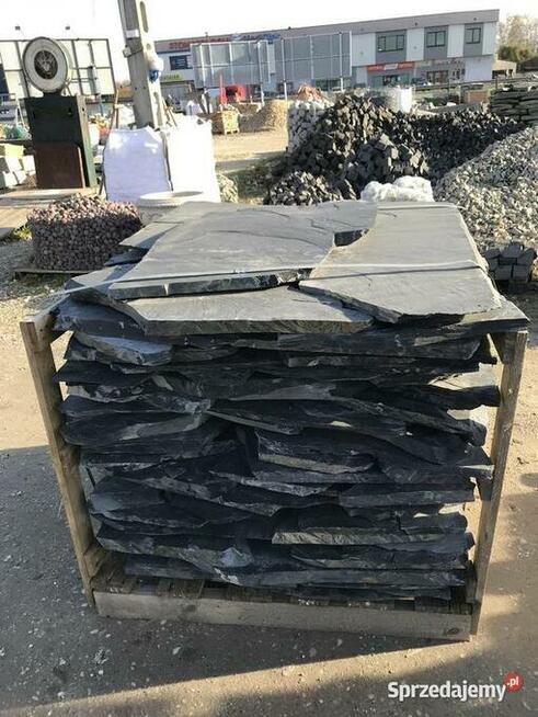 Czarny Łupek Płyty Deptakowe Ogrodowe Kamień Warszawa Łazy