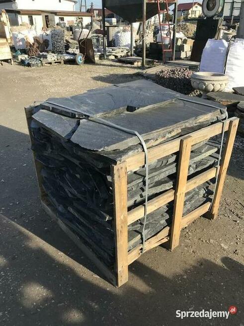 Czarny Łupek Płyty Deptakowe Ogrodowe Kamień Warszawa Łazy