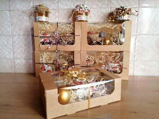 Miód wielokwiatowy prezent miodowy box na święta