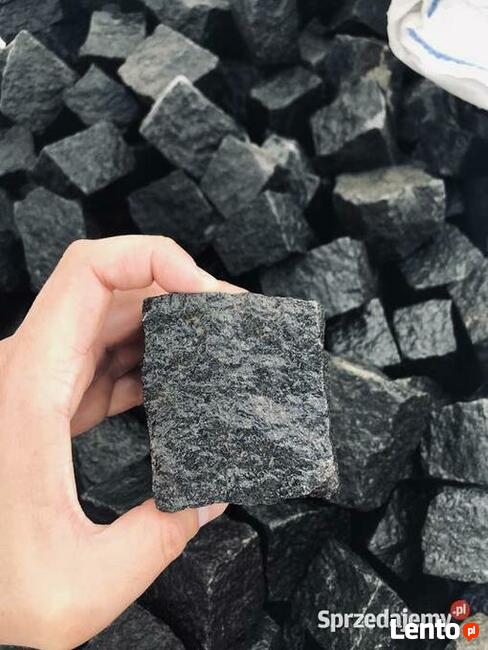 Czarna Kostka Bazaltowa Łupana 4/6, 7/9, 8/11 i 10/10 Bazalt