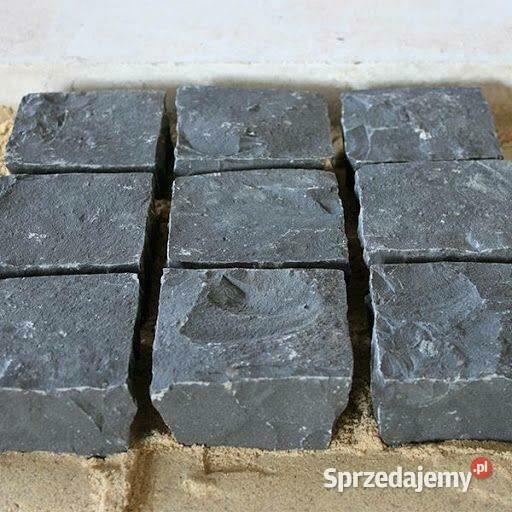 Czarna Kostka Bazaltowa Łupana 4/6, 7/9, 8/11 i 10/10 Bazalt