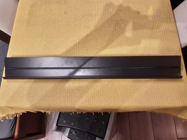 Półka na zdjęcia czarna 75 cm