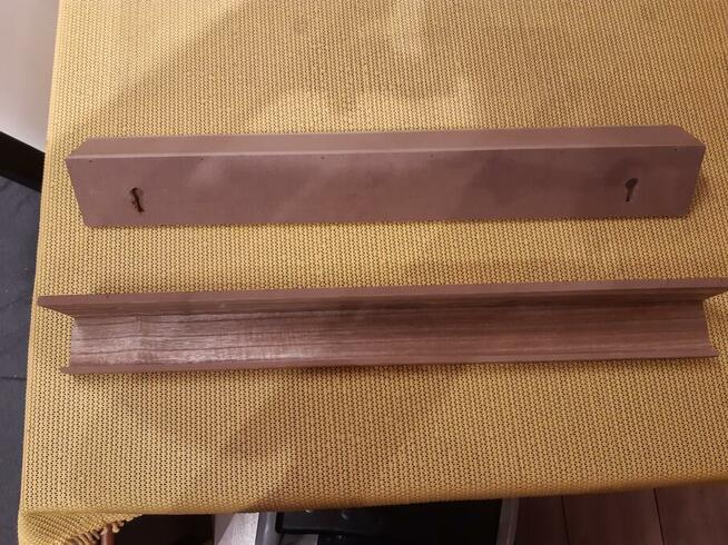Półki 2 sztuki na zdjęcia brąz 58 cm